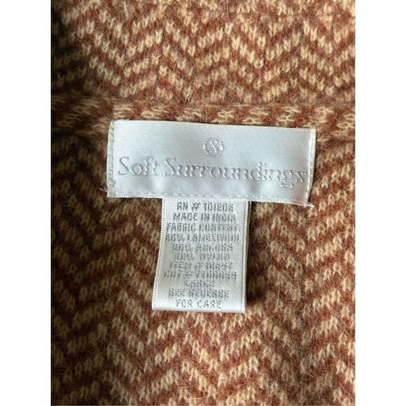 Soft Surroundings Embroidered Jewel Beaded Lambswool Angora Blazer Cardigan Size - Picture 3 of 11